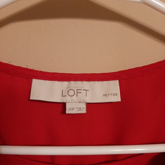 LOFT ruffle-front blouse - Picture 2 of 4